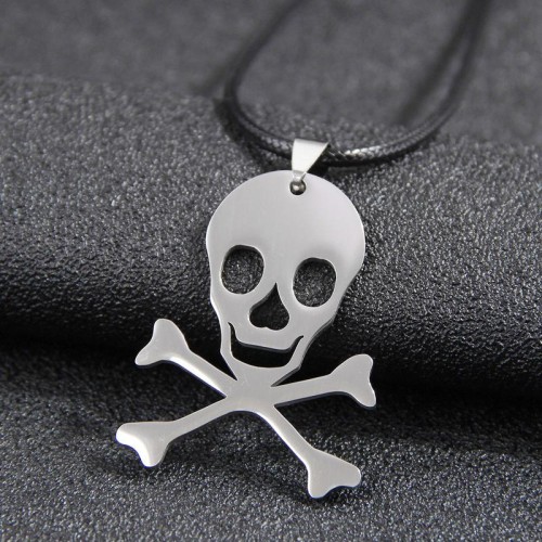 fashion skull stainless steel pendant man necklace