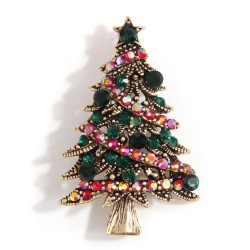 occidental style fashion concise retro color diamond christmas tree temperamen..