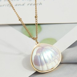 fine fashion sweetOL Shells Modeling titanium steel personality woman necklace