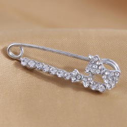 fashion concise flash diamond bow personality brooch