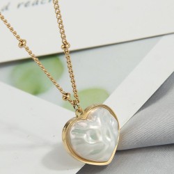 fine fashion sweetOL love Shells titanium steel personality woman necklace