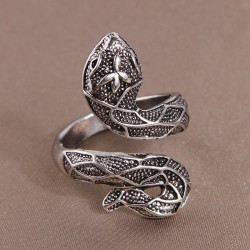 European and American Fashion Halloween Funny Retro Spider Open Ring