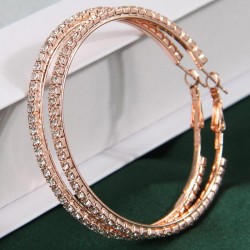 6.0cm high quality fashion concise flash diamond temperament personality lady ..