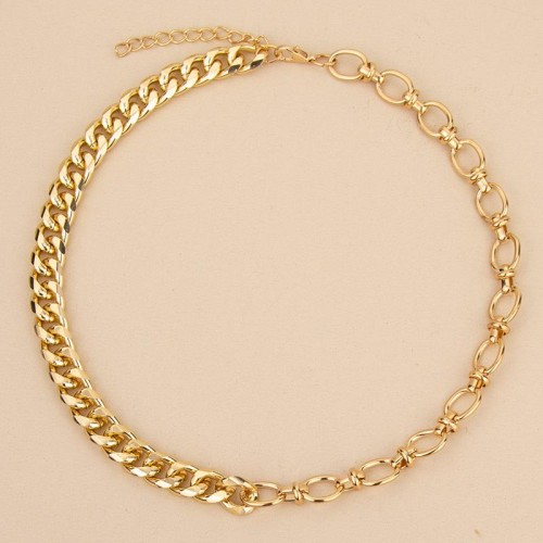 fashion buckle chain layer personality lady necklace
