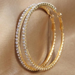 6.0cm high quality fashion concise flash diamond temperament personality lady ..