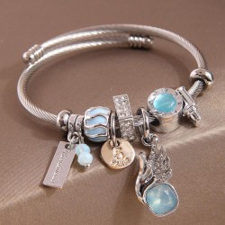 fashion  MetalOL all-Purpose angel wings more elements pendant lady bangle