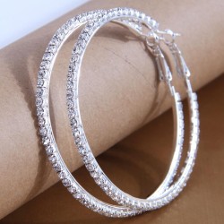 6.0cm high quality fashion concise flash diamond temperament personality lady ..