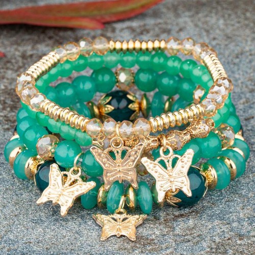 occidental style fashion Bohemia noble wind butterfly multilayer temperament lady bracelet