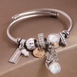 fashion  MetalOL all-Purpose angel wings more elements pendant lady bangle