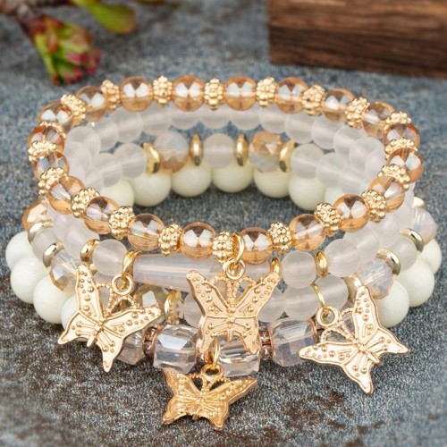 occidental style fashion Bohemia noble wind butterfly multilayer temperament lady bracelet
