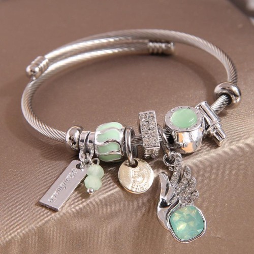 fashion  MetalOL all-Purpose angel wings more elements pendant lady bangle