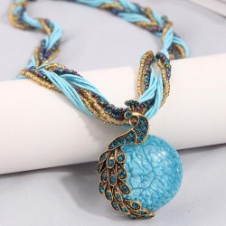occidental style fashion Bohemia noble wind retro noble wind peacock beads mul..