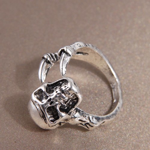 European and American Fashion Halloween Funny Retro Spider Open Ring