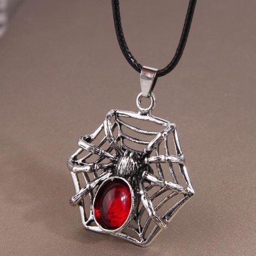 European and American Fashion Halloween Funny Retro Spider Men Necklace