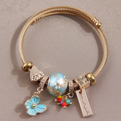 fashion circle Metal all-PurposeDL sweet flowers pendant accessories personali..