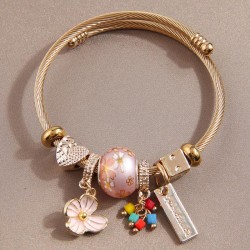 fashion circle Metal all-PurposeDL sweet flowers pendant accessories personali..