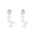 occidental style brief geometry stainless steel ear stud  personality samll cat butterfly love Earring