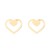 occidental style brief geometry stainless steel ear stud  personality samll cat butterfly love Earring