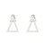 occidental style brief geometry stainless steel ear stud  personality samll cat butterfly love Earring