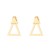 occidental style brief geometry stainless steel ear stud  personality samll cat butterfly love Earring