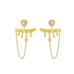 occidental style retro creative drop earring ear stud fashion temperament tass..
