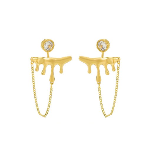 occidental style retro creative drop earring ear stud fashion temperament tassel chain earrings Earring w