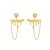 occidental style retro creative drop earring ear stud fashion temperament tassel chain earrings Earring w