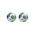 occidental style summer earrings Alloy enamel ear stud woman Round fashion flowers pattern high flowers Earring