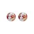 occidental style summer earrings Alloy enamel ear stud woman Round fashion flowers pattern high flowers Earring