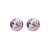occidental style summer earrings Alloy enamel ear stud woman Round fashion flowers pattern high flowers Earring