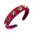  occidental style retro diamond flowers Headband woman velvet temperament Headband