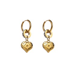  titanium steel earrings love butterfly samll stainless steel circle high earr..