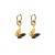  titanium steel earrings love butterfly samll stainless steel circle high earrings