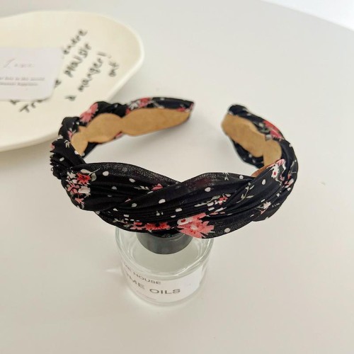 brief high print Cloth twisted Headband autumn new