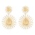 E fashion sun flowers pendant earrings  retro exaggerating flowers geometry tassel Earring
