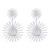 E fashion sun flowers pendant earrings  retro exaggerating flowers geometry tassel Earring