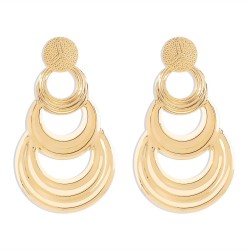 occidental style temperament exaggerating multilayer Round pendant earrings  r..