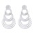occidental style temperament exaggerating multilayer Round pendant earrings  retro geometry hollow splice Earring