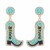 E Cowboy wind flash diamond earrings  creative geometry Alloy beads Street Snap ear stud woman