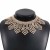 occidental style exaggerating fully-jewelled tassel necklace  temperament elegant geometry Irregular claw chain 