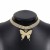 occidental style trend fully-jewelled butterfly pendant necklace  retro elegant more row claw chain clavicle cha