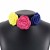 occidental style retro rose brooch two necklace  elegant Cloth flowers removable chain