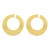 occidental style personality Metal geometry opening ear stud  exaggerating Irregular pattern Round earrings