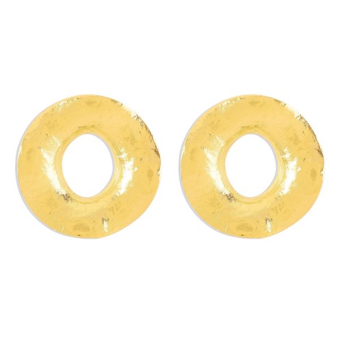 E occidental style retro exaggerating big circle earrings  creative Alloy Irregular geometry wind Earring