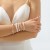  elegant Pearl flash diamond bracelet set  fashion retro fully-jewelled multilayer woman