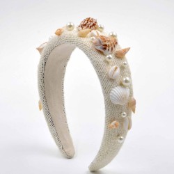  wind Shells Pearl Headband Rhinestone Headband high woman