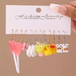 E occidental style set earrings woman elements fashion woman