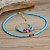  turquoise handmade beads necklace woman all-Purpose samll beads earrings set