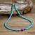 occidental style retro handmade beads necklace woman samll color chain