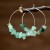 occidental style Irregular gravel crystal earrings woman personality all-Purpose big circle earring si